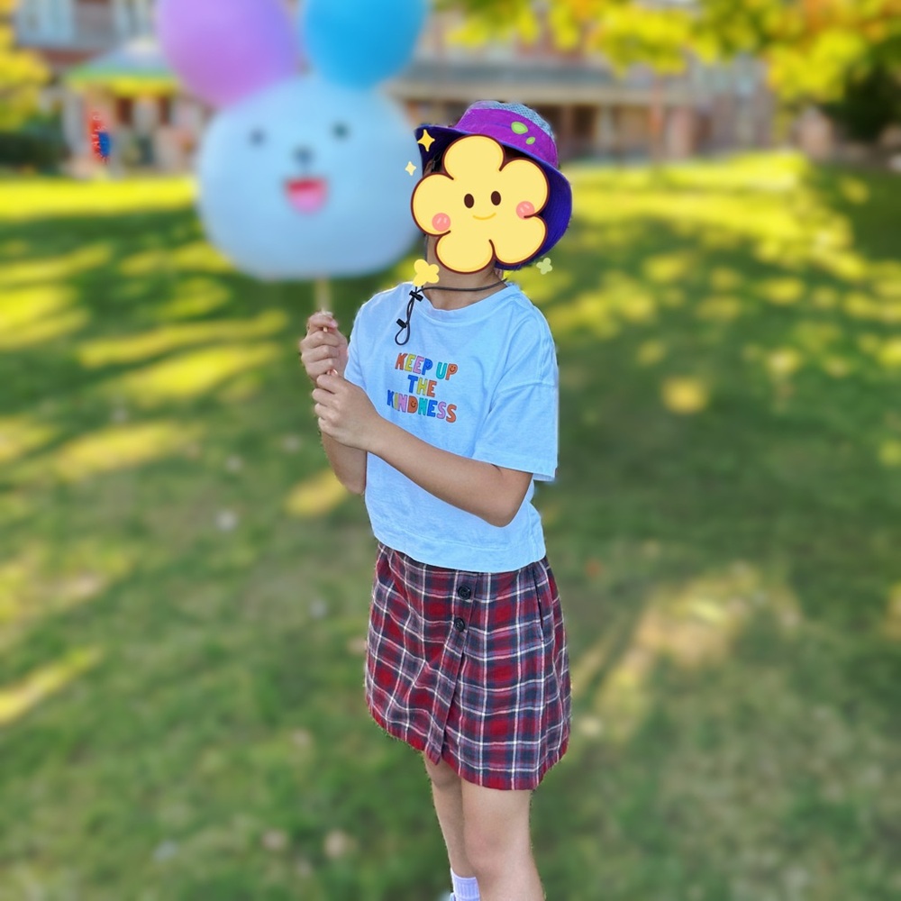 Uniqlo Plaid Red Skirt